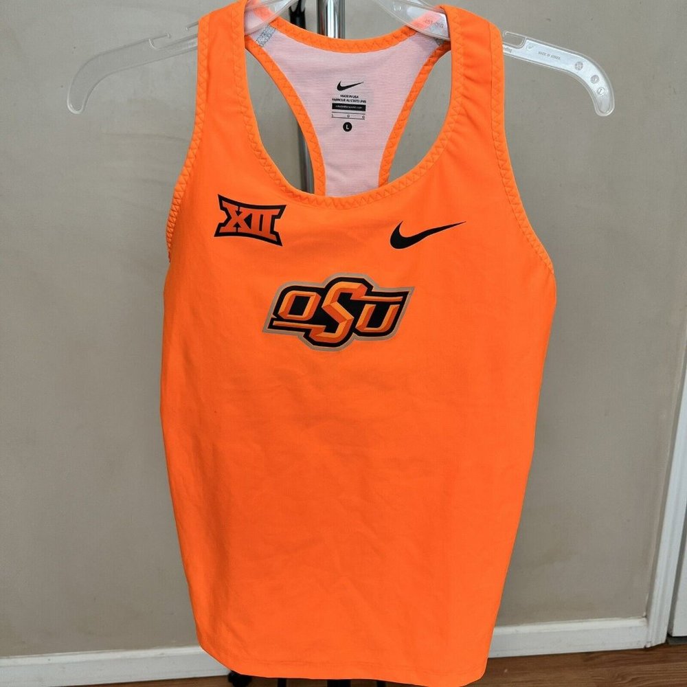 Nike OSU Cowboys Track Field‎ Team Issued Running Singlet Wmns Large 825149-XXX
